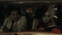 Crazy Driving Cruella De Vil GIF - Crazy Driving Cruella De Vil Emma Stone GIFs