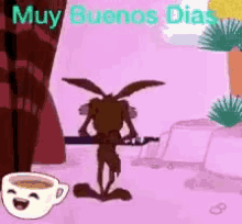 Wile E Coyote Coffee GIF - Wile E Coyote Coffee Muy Buenos Dias GIFs