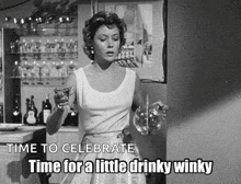 Time For A Litttle Drinky Winky Lets Get This Party Started GIF