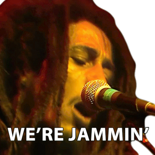 Were Jammin Bob Marley Sticker - Were Jammin Bob Marley Jammin Stickers