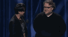 Hideo Kojima Guillermo Del Toro GIF - Hideo Kojima Guillermo Del Toro Laughing GIFs