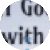 a blurry picture of the words " i go with " on a white background