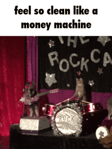 feel so clean like a money machine cats cat cat band band
