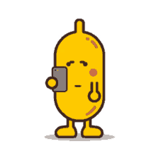 banana emoji cute animated phone
