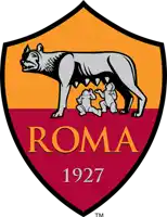 a logo for roma 1927 with a wolf and two children on it