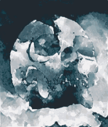 Storm Clouds Silhouette GIF - Storm Clouds Silhouette Skulls GIFs
