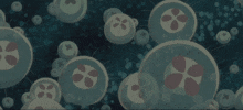 Primordial Life Jellyfish Bloom GIF