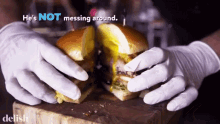Not Messing Around Hamburger GIF - Not Messing Around Hamburger Food GIFs