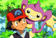 Ash Ketchum Aipom GIF - Ash Ketchum Aipom Pokémon Aipom GIFs