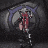 a video game character with a sword and a shield