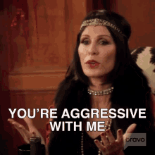 Youre Aggressive With Me Real Housewives Of New York GIF - Youre Aggressive With Me Real Housewives Of New York Rhony GIFs