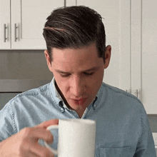 Drinking Coffee Brian Lagerstrom GIF - Drinking Coffee Brian Lagerstrom Sipping GIFs