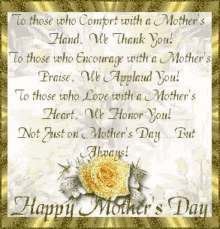 happy mothers day mothers day greetings thank you applaud