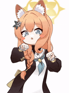 a drawing of a girl with long orange hair