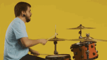 Drumming Connor Kington GIF - Drumming Connor Kington Bearings GIFs
