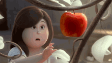 Grab Apple Red Shoes And The Seven Dwarfs GIF - Grab Apple Red Shoes And The Seven Dwarfs Reach GIFs
