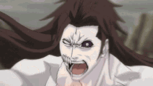 bleach aizen anime scream angry