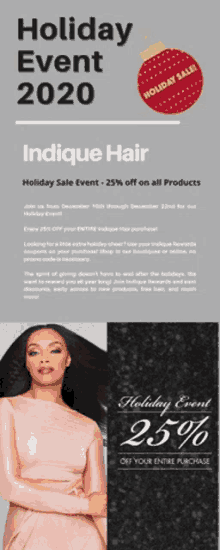 Indique Holiday Sale Christmas Sale GIF - Indique Holiday Sale Christmas Sale Hair Extensions Sale GIFs