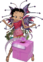 Betty Boop Animated Sticker - Betty Boop Animated Glitters Stickers