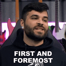 First And Foremost Andrew Baena GIF - First And Foremost Andrew Baena First Of All GIFs