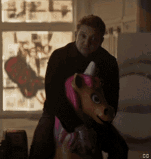 Clint Barton Unicorn GIF - Clint Barton Unicorn Ride GIFs