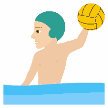 playing water polo joypixels water polo sports ball