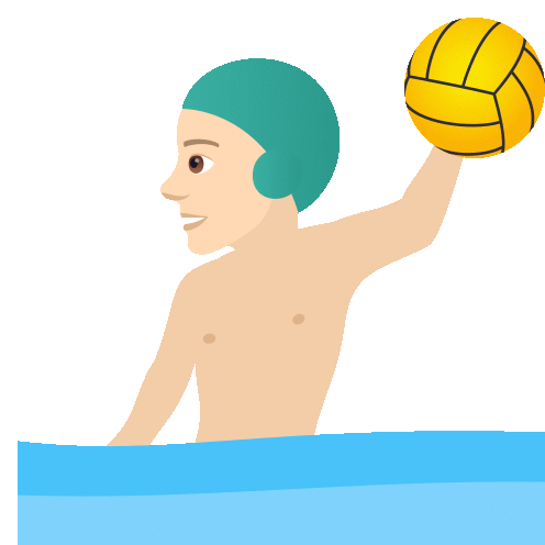 Playing Water Polo Joypixels Sticker
