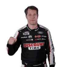 pointing right brad keselowski nascar to the right over there