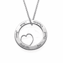 personalized carrie necklace ring
