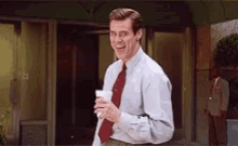 Jim Carrey Coffee GIF - Jim Carrey Coffee Laugh GIFs