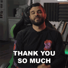 Thank You So Much Andrew Baena GIF - Thank You So Much Andrew Baena Thanks A Lot GIFs