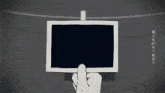 a cartoon of a person running on a treadmill with chinese writing on it