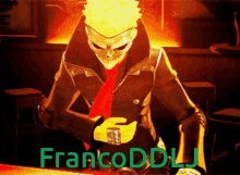 a video game character with the name francoddlj written on the bottom