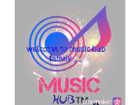a poster that says welcome to music hub family music hub