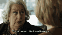 Youre Poison No Firm Will Hire You Dianne Lockhart GIF - Youre Poison No Firm Will Hire You Dianne Lockhart The Good Fight GIFs
