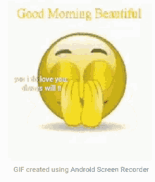 Good Morning Beautiful Emoji GIF - Good Morning Beautiful Emoji Heart GIFs