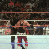 two wrestlers in a ring with netflix written on the bottom right