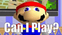 Smg4 Mario GIF - Smg4 Mario Can I Play GIFs