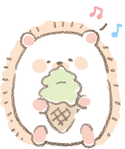 Minihana Ice Cream Sticker - Minihana Ice Cream Happy Stickers