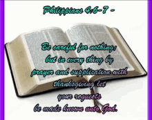 jesus bible b be careful for nothing