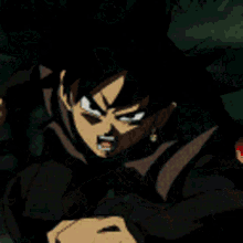 a close up of a cartoon character with a red scarf on