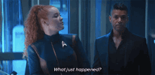 What Just Happened Ensign Sylvia Tilly GIF - What Just Happened Ensign Sylvia Tilly Hugh Culber GIFs