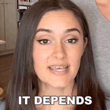 It Depends Ashleigh Ruggles Stanley GIF - It Depends Ashleigh Ruggles Stanley The Law Says What GIFs