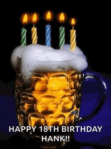 Beer Candles GIF - Beer Candles Birthday GIFs