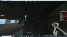 a screenshot of a minecraft game with a sign that says say your thanks to glowwiggly