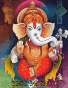 Lord Ganesha Good Morning GIF - Lord Ganesha Good Morning Ganesha GIFs