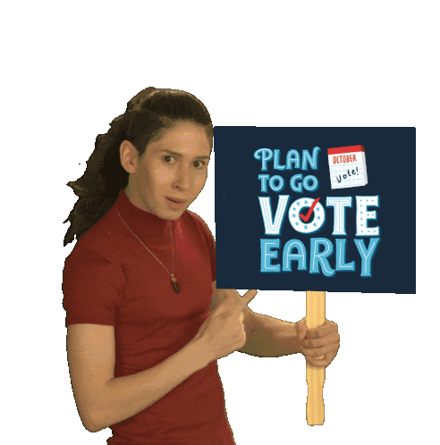 Plan To Go Vote Early Vote Sticker - Plan To Go Vote Early Vote Protest Stickers