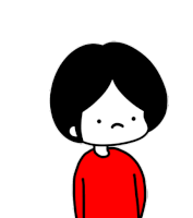 a black and white drawing of a boy with a sad face