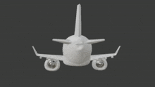 a 3d model of an airplane with a propeller