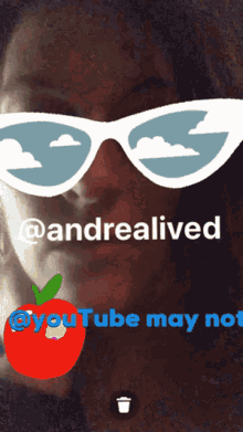 Shades Andrea Love GIF - Shades Andrea Love Youtube May Not GIFs
